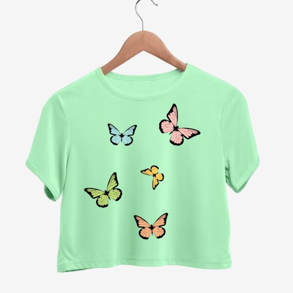Nilfrin Butterfly  Crop Top