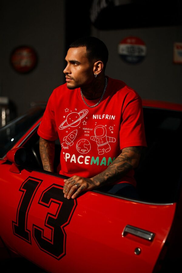 Space Man Oversized T Shirt